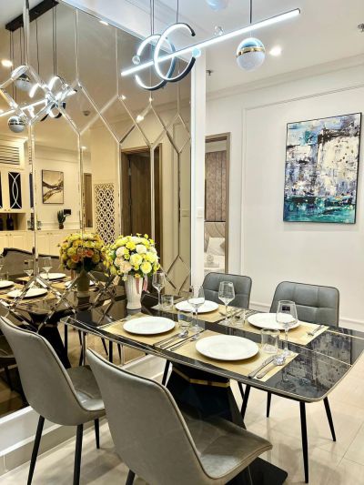 Căn hộ dịch vụ 2PN Luxury S401 homestay Vinhomes Smart City