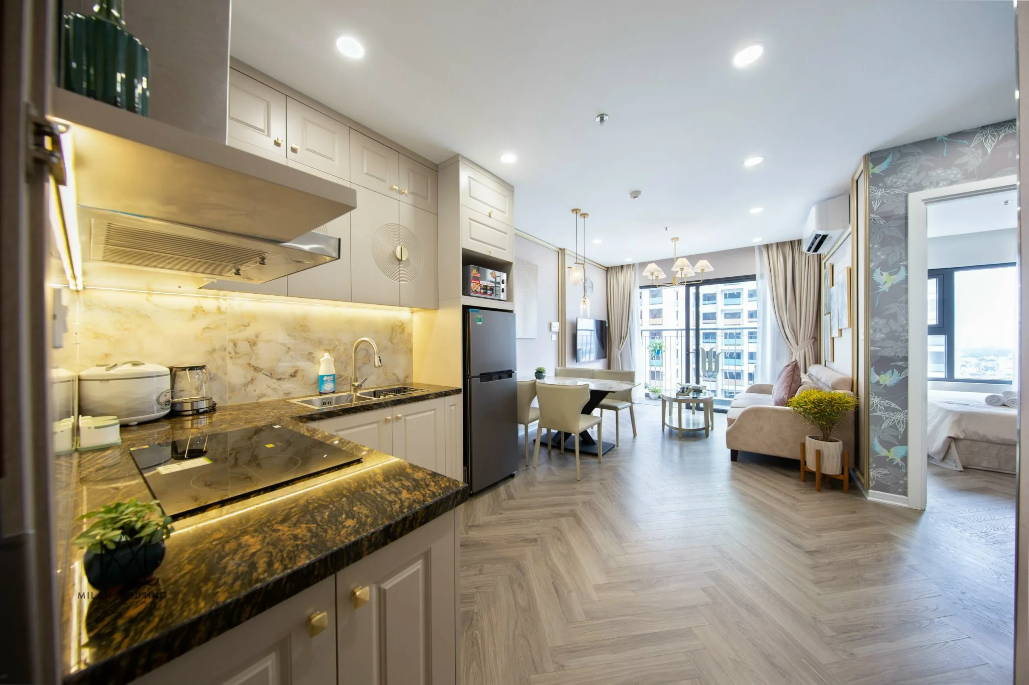 1Pn Elegant, 46m2 có bồn tắm View Biển hồ
