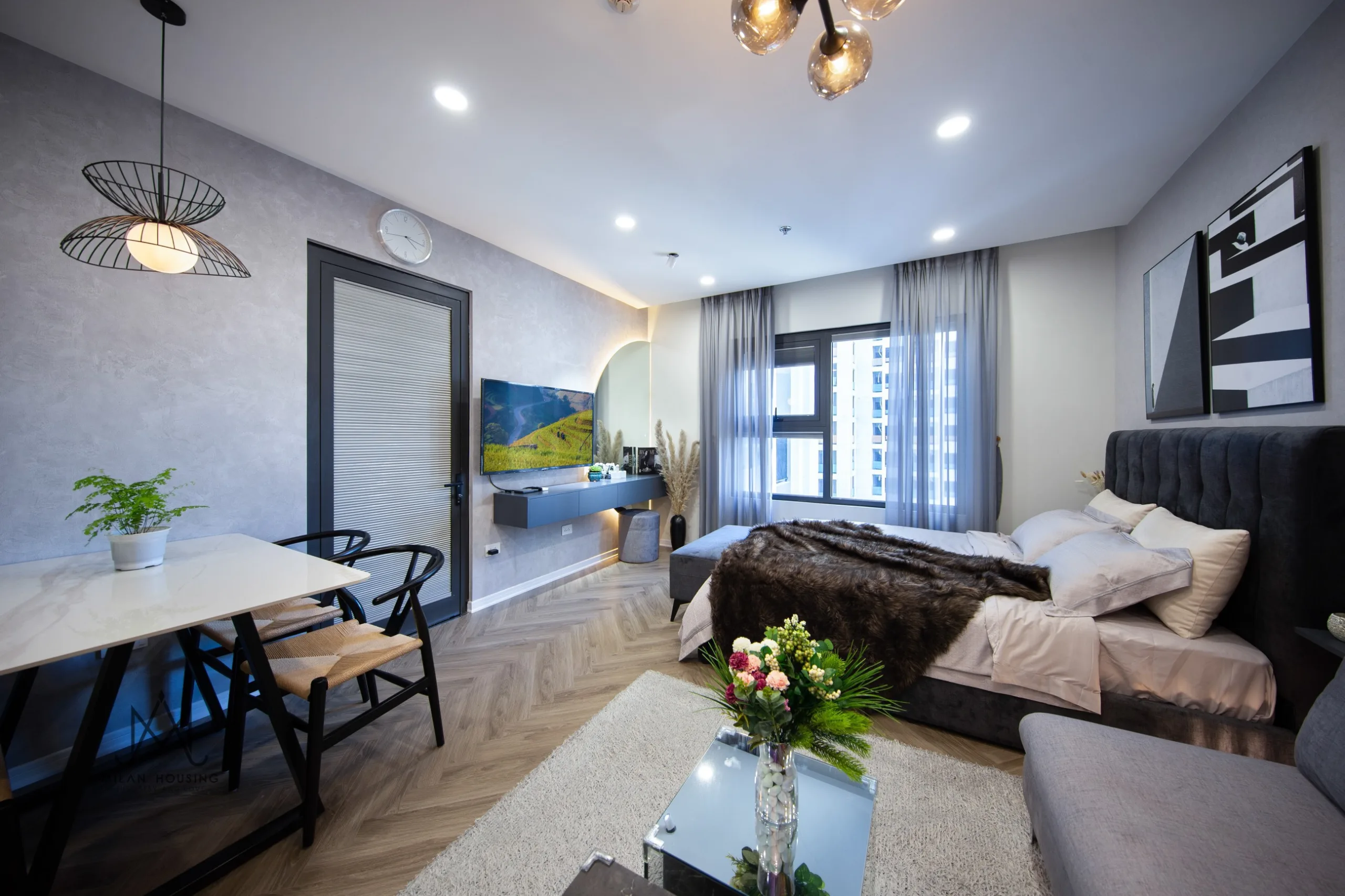 Studio Iluna 34m2 toà I4 Imperia, tầng 23 view Biển Hồ