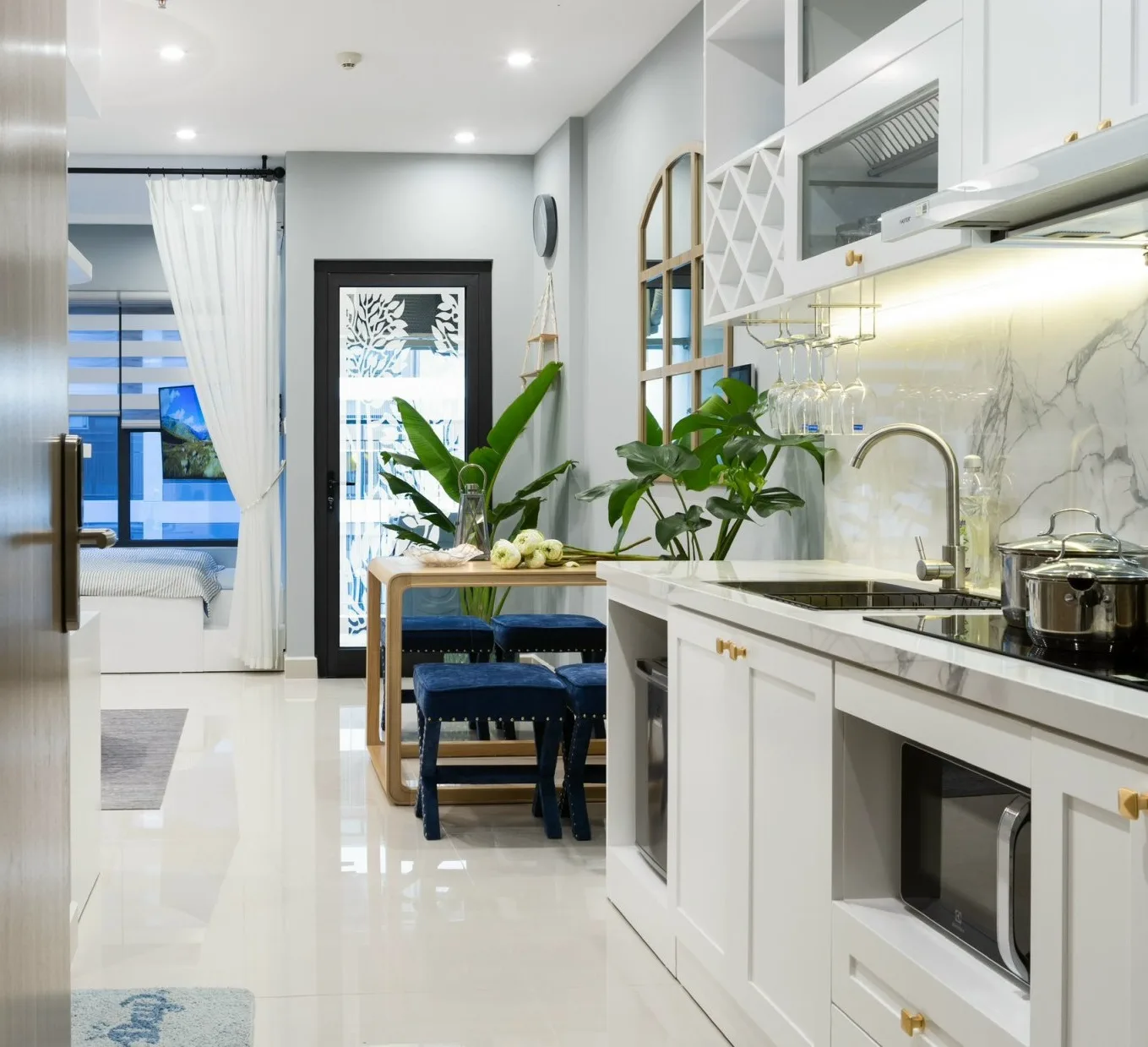 Studio Biển Xanh, 34m2 Toà S302  view hồ hoa súng
