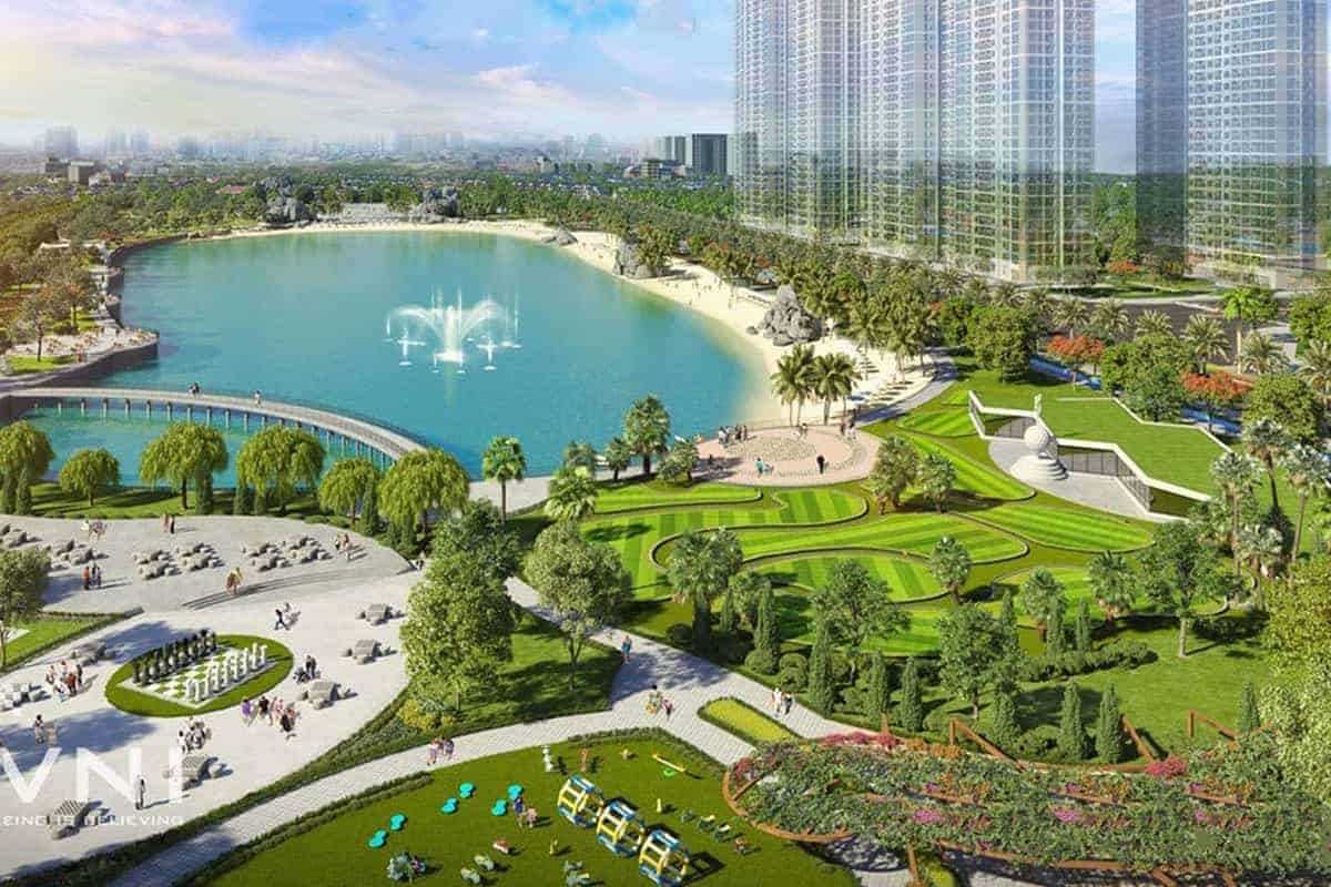 Công viên trung tâm Vinhomes Smart City - Thiên đường xanh giữa lòng Hà Nội