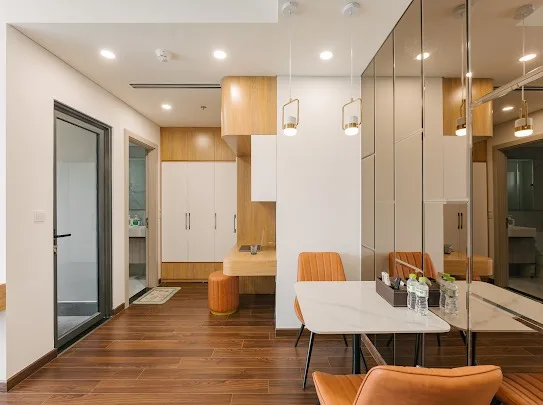 Homestay Masteri Vinhomes Smart City - Lake View có bể bơi vô cực