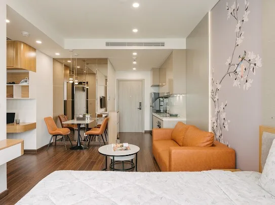 Homestay Masteri Vinhomes Smart City - Lake View có bể bơi vô cực