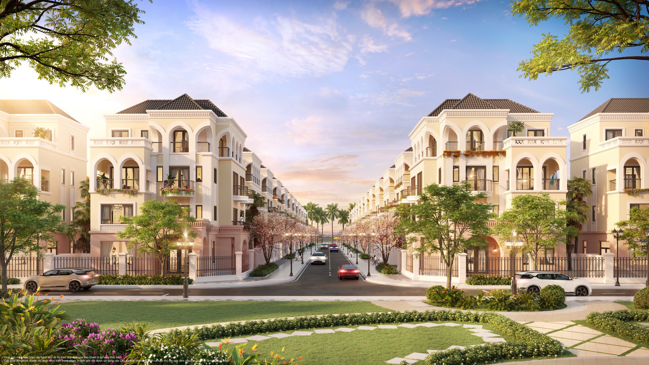 Mô phỏng khu villa của Vinhomes Ocean Part Hà Nội