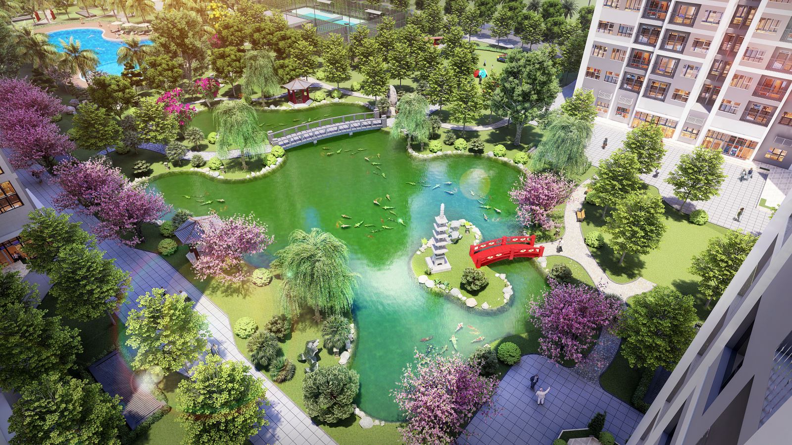 Check in tại góc sống ảo Vinhomes Ocean Park - Khu vườn Nhật Zenpark