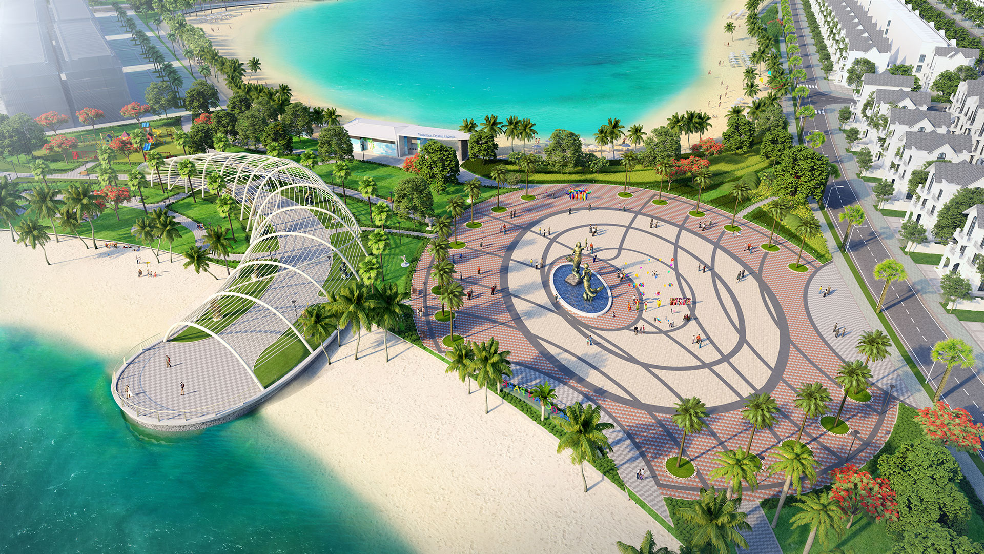 quảng trường cá voi - Quảng trường Vinhome Ocean Park Gia Lâm