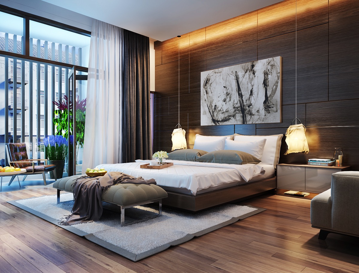phòng ngủ phong cách hiện đại