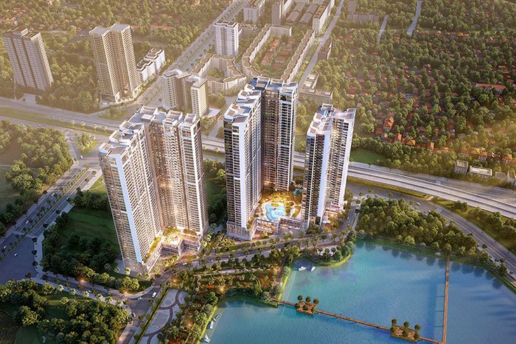 View sân thượng từ Vinhomes Sky Lake cực chill