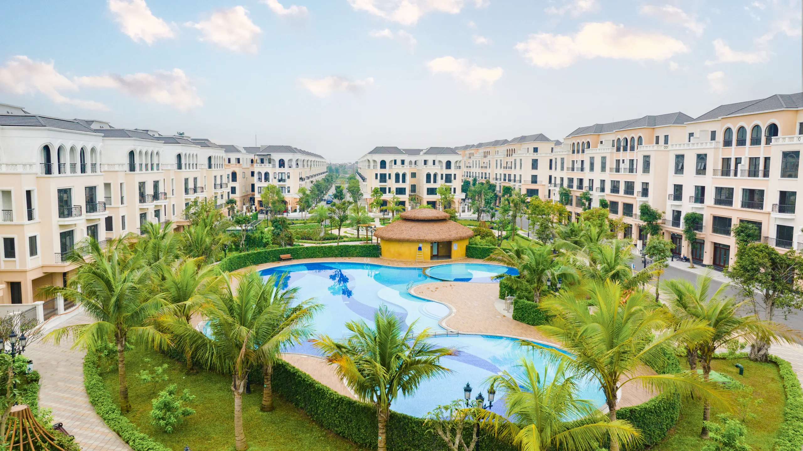 Không gian công viên khi nghỉ homestay Ocean Park cho gia đình – hình ảnh mang tính chất minh hoạ