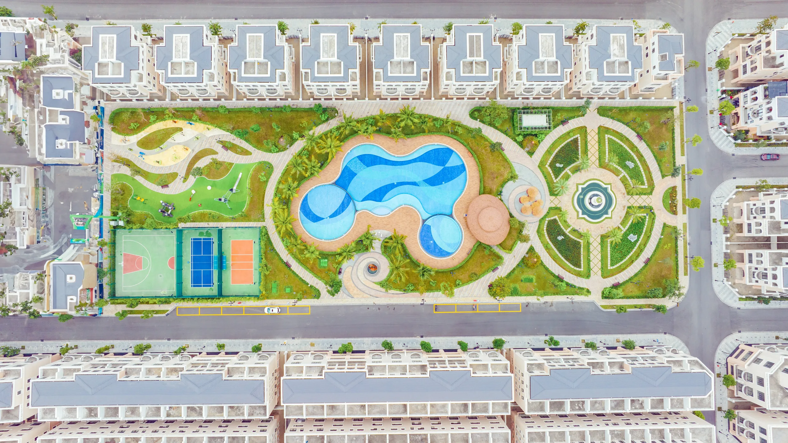 Cảnh quan San Hô gợi ý phương án linh hoạt trong kinh nghiệm Wave Park trẻ nhỏ – hình ảnh mang tính chất minh hoạ