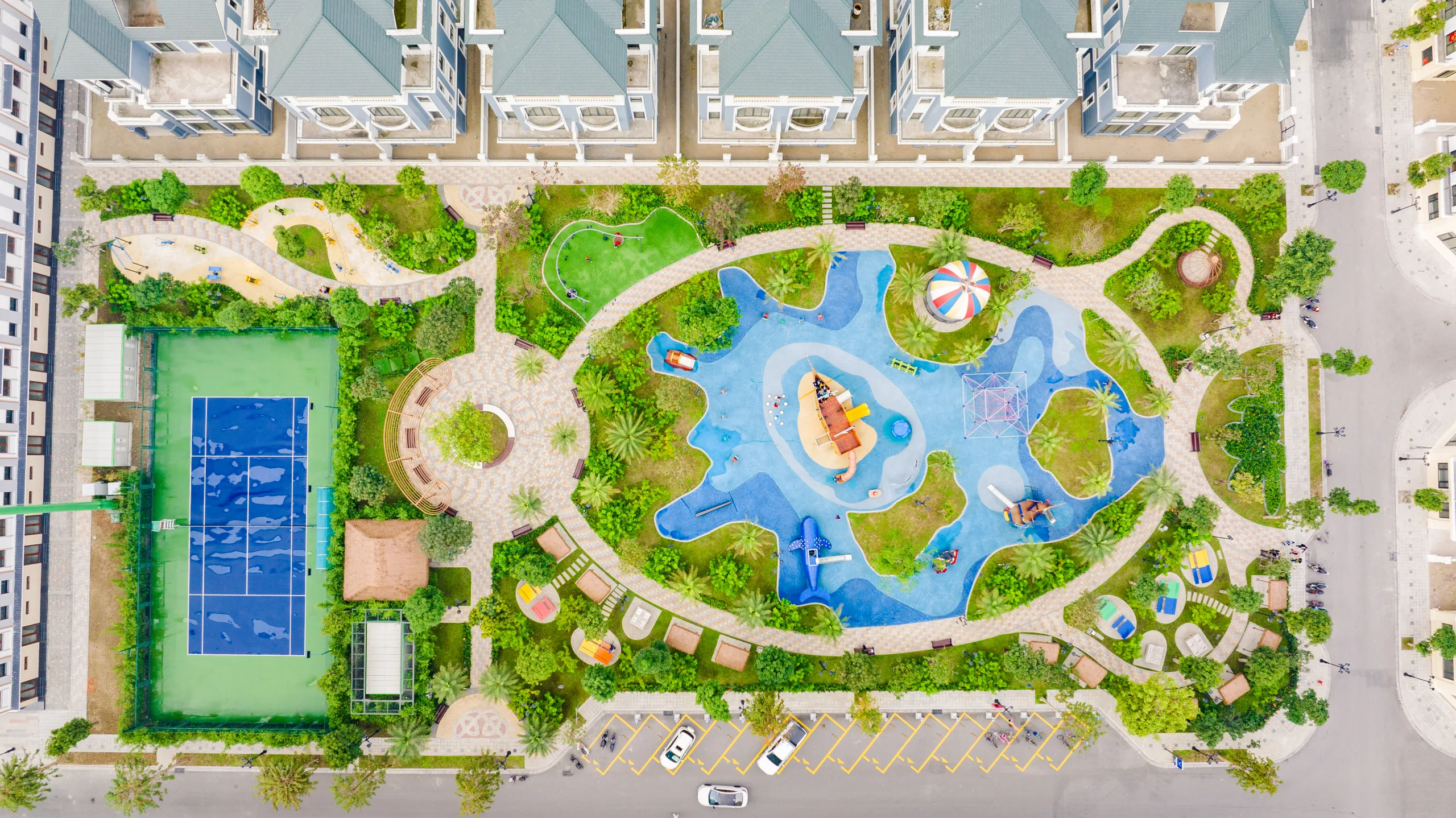 Khu vui chơi ngoài căn cần tách khỏi phụ thu trẻ em homestay Ocean Park – hình ảnh mang tính chất minh hoạ