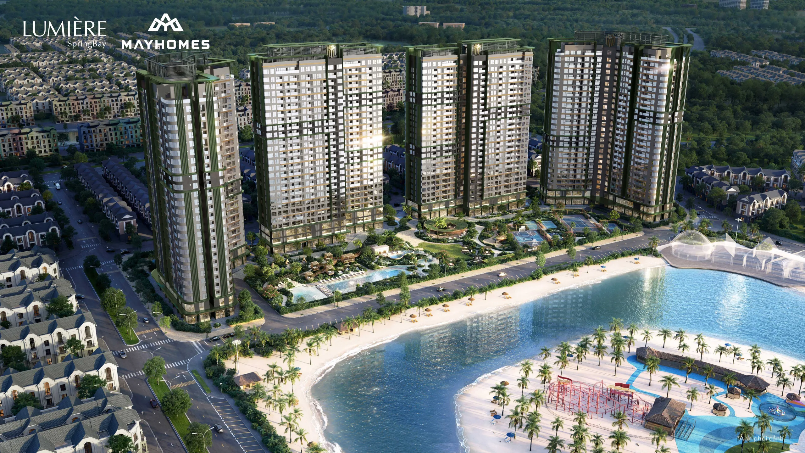 Quảng trường Kinh Đô Ánh Sáng gần khu homestay Ocean Park 2 qua đêm – hình ảnh mang tính chất minh hoạ