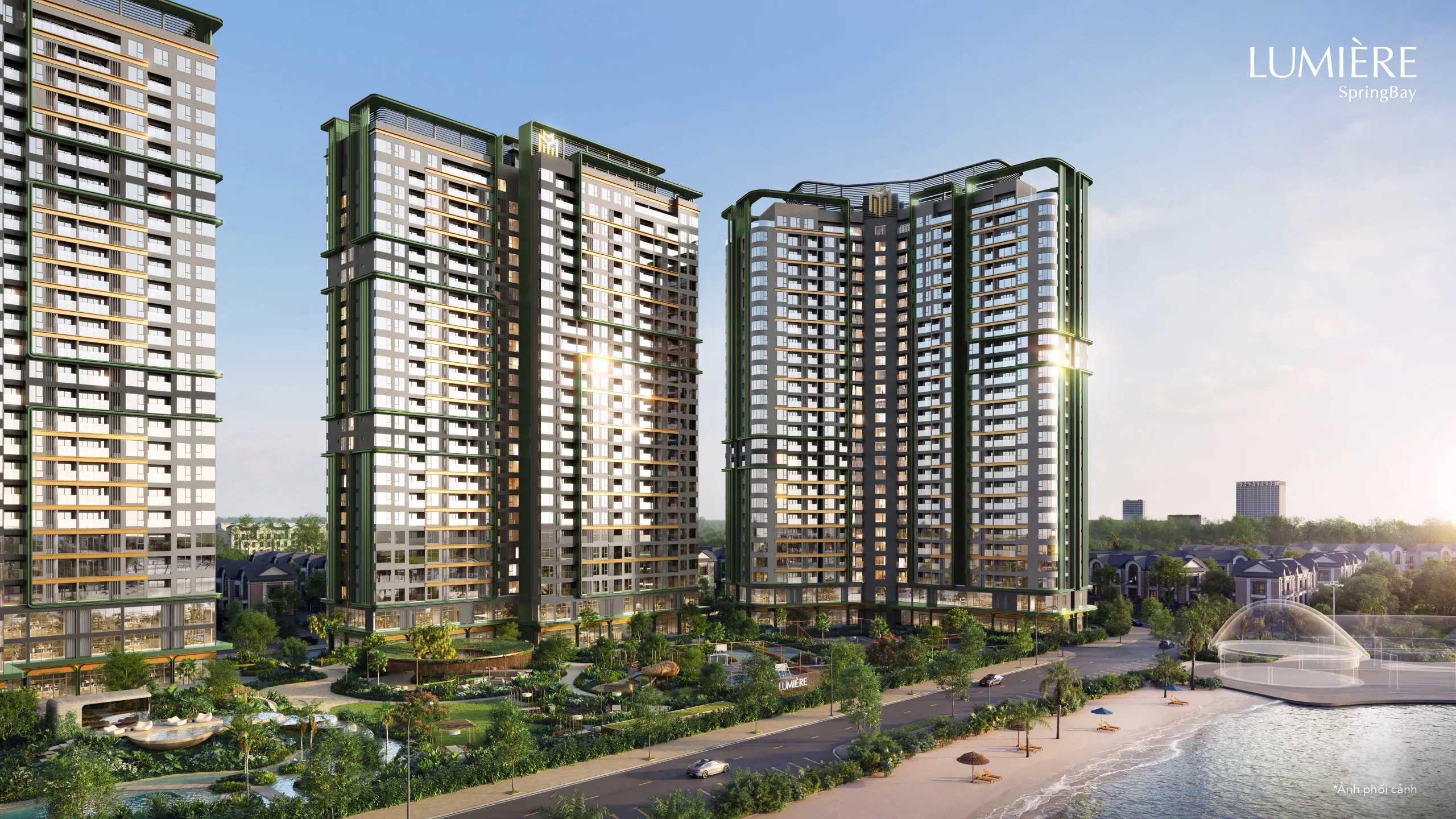 Tham khảo khu đô thị trước khi dùng mẫu tin nhắn đặt homestay Ocean Park – hình ảnh mang tính chất minh hoạ