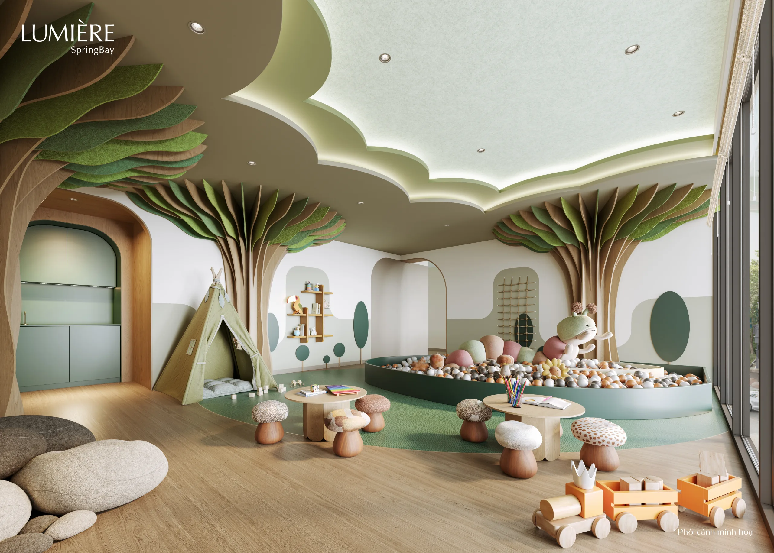Tiện ích trẻ nhỏ cần hỏi riêng ngoài phụ thu trẻ em homestay Ocean Park – hình ảnh mang tính chất minh hoạ